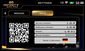 infinity max pro